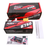 Gens ace G-Tech Hardcase 6750mAh 14.8V 60C 4S1P Lipo Battery with XT90 Plug