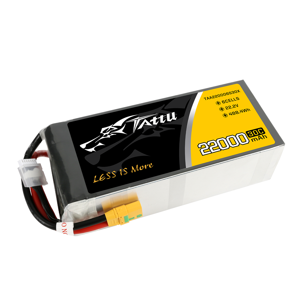 Tattu 22000mAh 22,2V 30C 6S1P Lipo Akkupack mit XT90-S Stecker