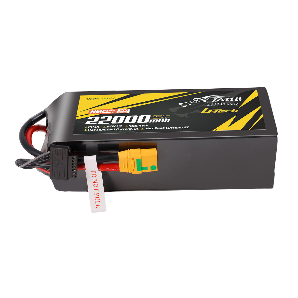 Tattu Semi-solid State 22000mAh 5C 22.2V 6S1P G-Tech Lipo Battery Pack with XT90S-F