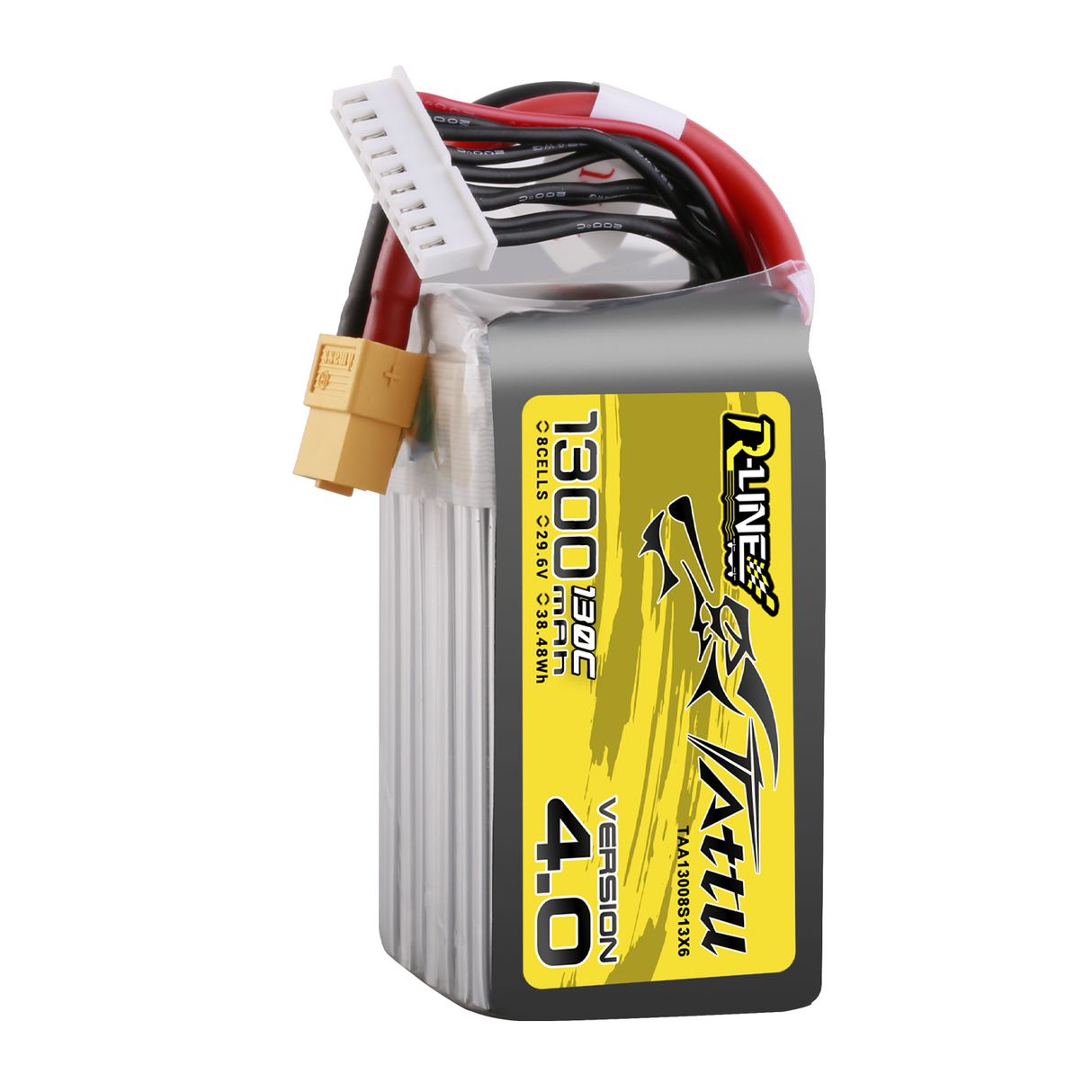 Tattu R-Line Version 4.0 1300 mAh 29,6 V 130C 8S1P Lipo-Akkupack mit XT60-Stecker