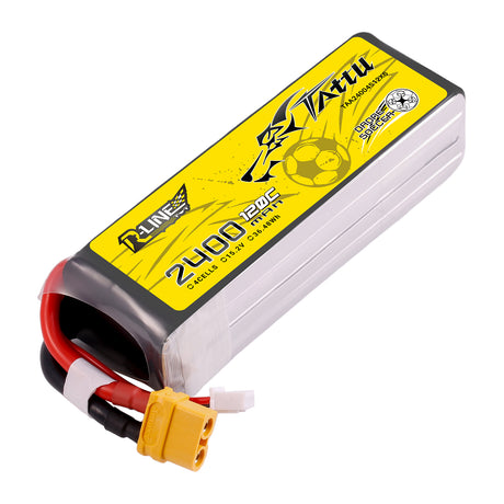 Tattu  2400mAh 15.2V 120C 4S1P High Voltage Lipo Battery Pack with XT60 Plug