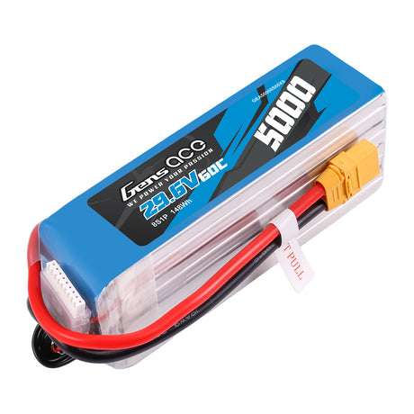 Gens ace 5000mAh 8S 60C 29.6V Lipo Battery | XT90 Plug | Heli