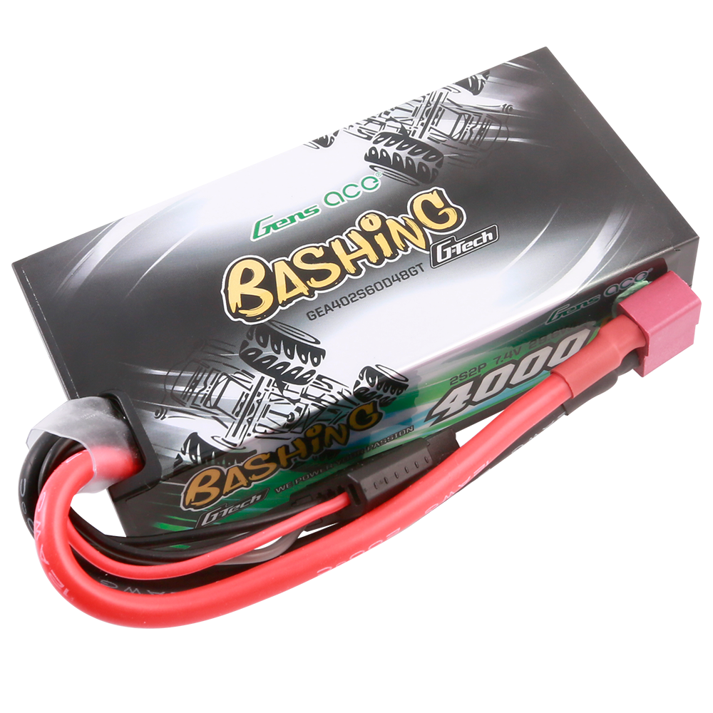 Gens ace G-Tech 4000 mAh 2S2P 7,4 V 60C HardCase 48# Auto Lipo Akkupack mit T-Stecker