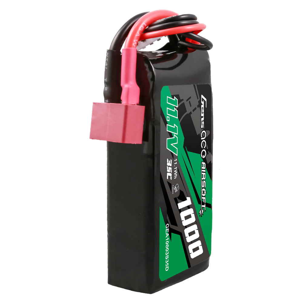 Gens ace 35C 1000 mAh 3S1P 11,1 V Airsoft Gun Lipo Akku mit T-Stecker