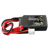 Gens ace 250 mAh 7,4 V 35C 2S1P Airsoft Gun Lipo-Akku mit JST-SYP-Stecker