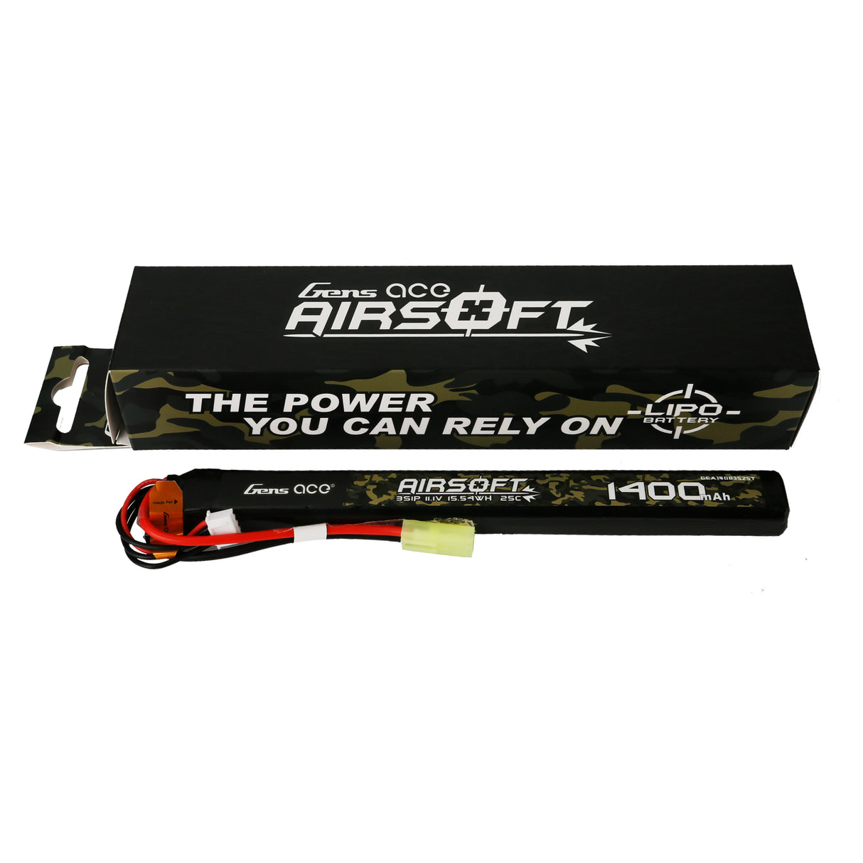 Gens ace 25C 1400 mAh 3S1P 11,1 V Airsoft Gun Lipo Akku mit Mini-Tamiya-Stecker