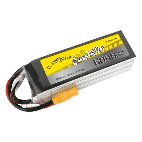 Tattu 6000mAh 29.6V 8S1P 150C 177.6Wh LiPo Battery with XT90-S