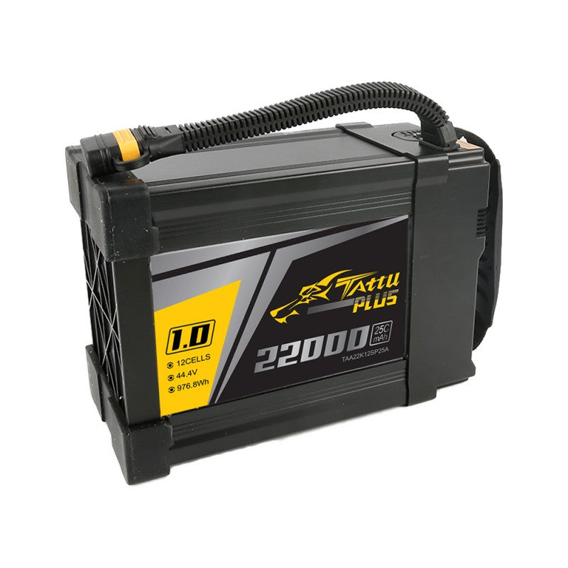 Tattu Plus 1.0 22000mAh 44.4V 25C 12S1P Lipo Battery Pack with AS150U plug