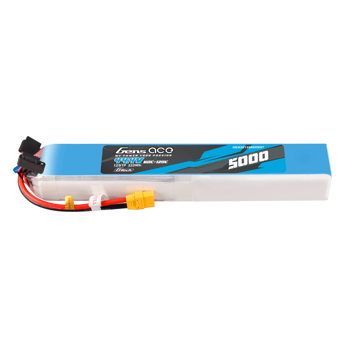 Gens Ace G-Tech 5000 mAh 44,4 V 60 C 12S1P XT90 LIPO-Akku