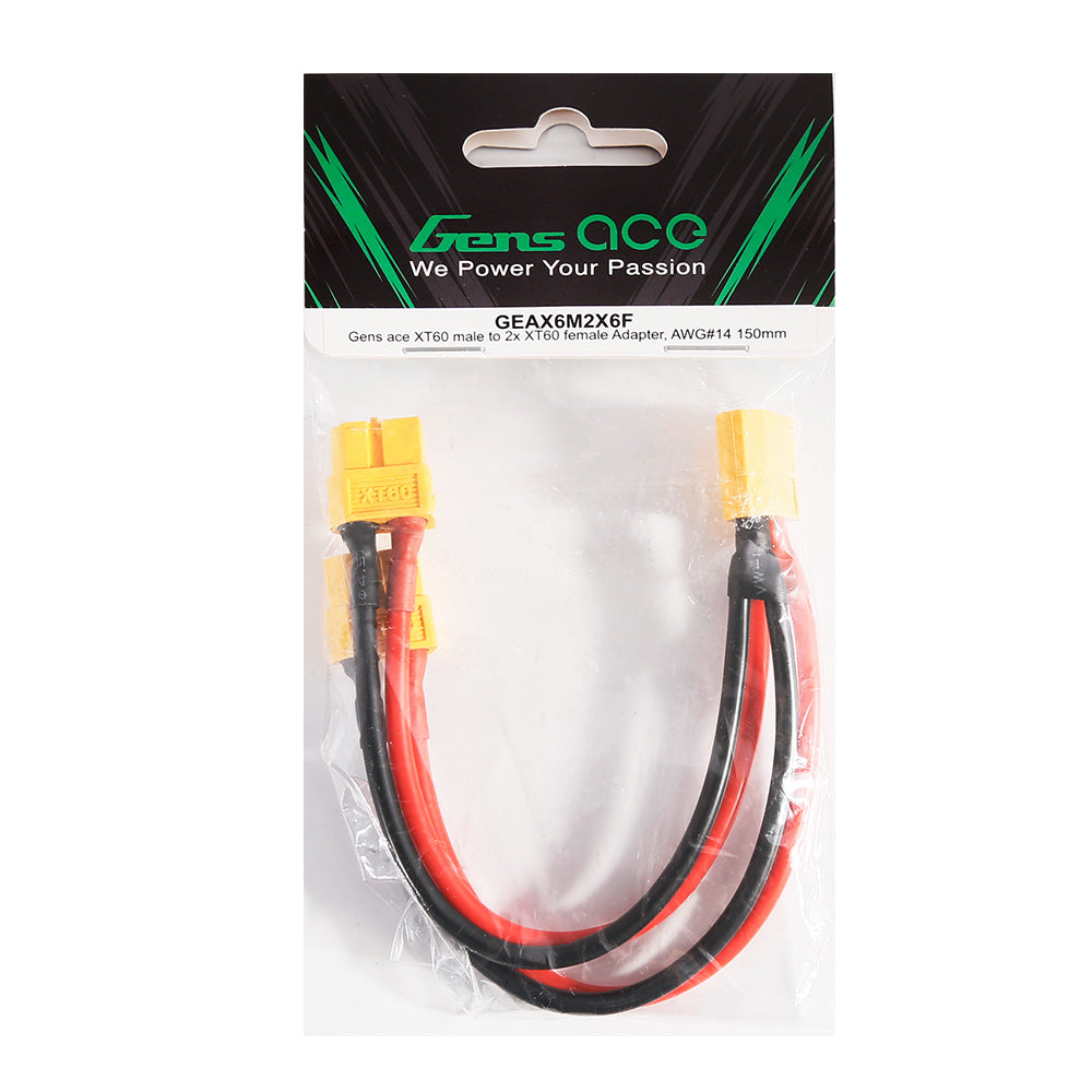 Gens ace XT60 Stecker auf 2x XT60 Buchse Adapter