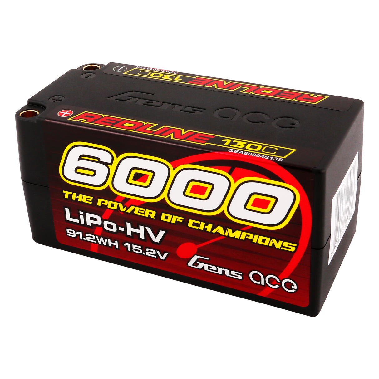 Gens ace Redline Serie 6000 mAh 15,2 V 130C 4S2P HardCase 69# HV LiPo-Akku