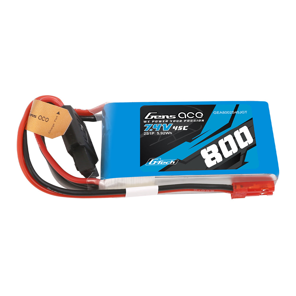 GENS ACE G-Tech LIPO 800 MAH 7,4 V 45 C 2S1P LIPO-AKKUPAKET