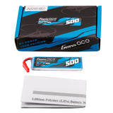 Gens ace  500mAh 3.7V 60C 1S1P Lipo Battery Pack with JST-SYP Plug