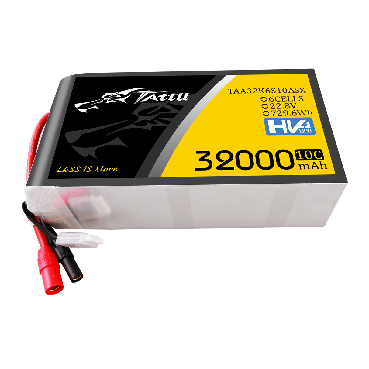 Tattu 32000mAh 22,8V 10C 6S1P HV Hochspannungs-Lipo-Akku mit AS150+XT150