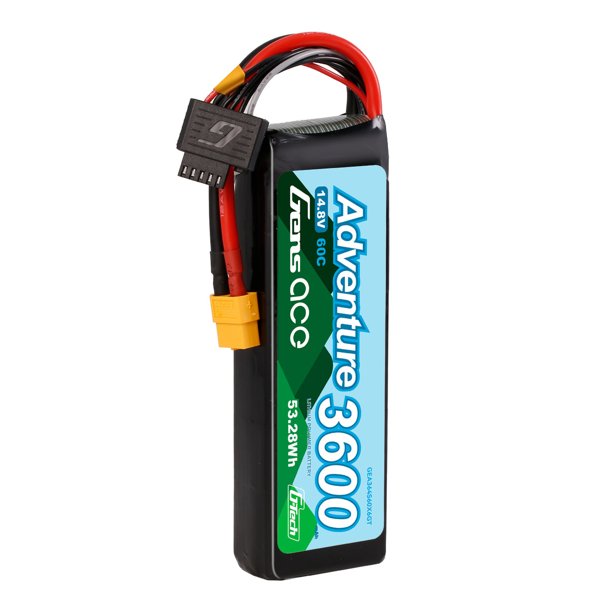 Gens ace G-Tech 3600mAh 4S1P 14.8V 60C Adventure RC car Lipo Battery