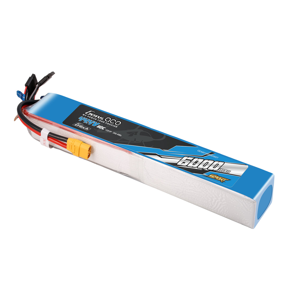 Gens Ace Sport G-Tech 6000mAh 44.4V 80C 12S1P Battery Pack with XT90 plug