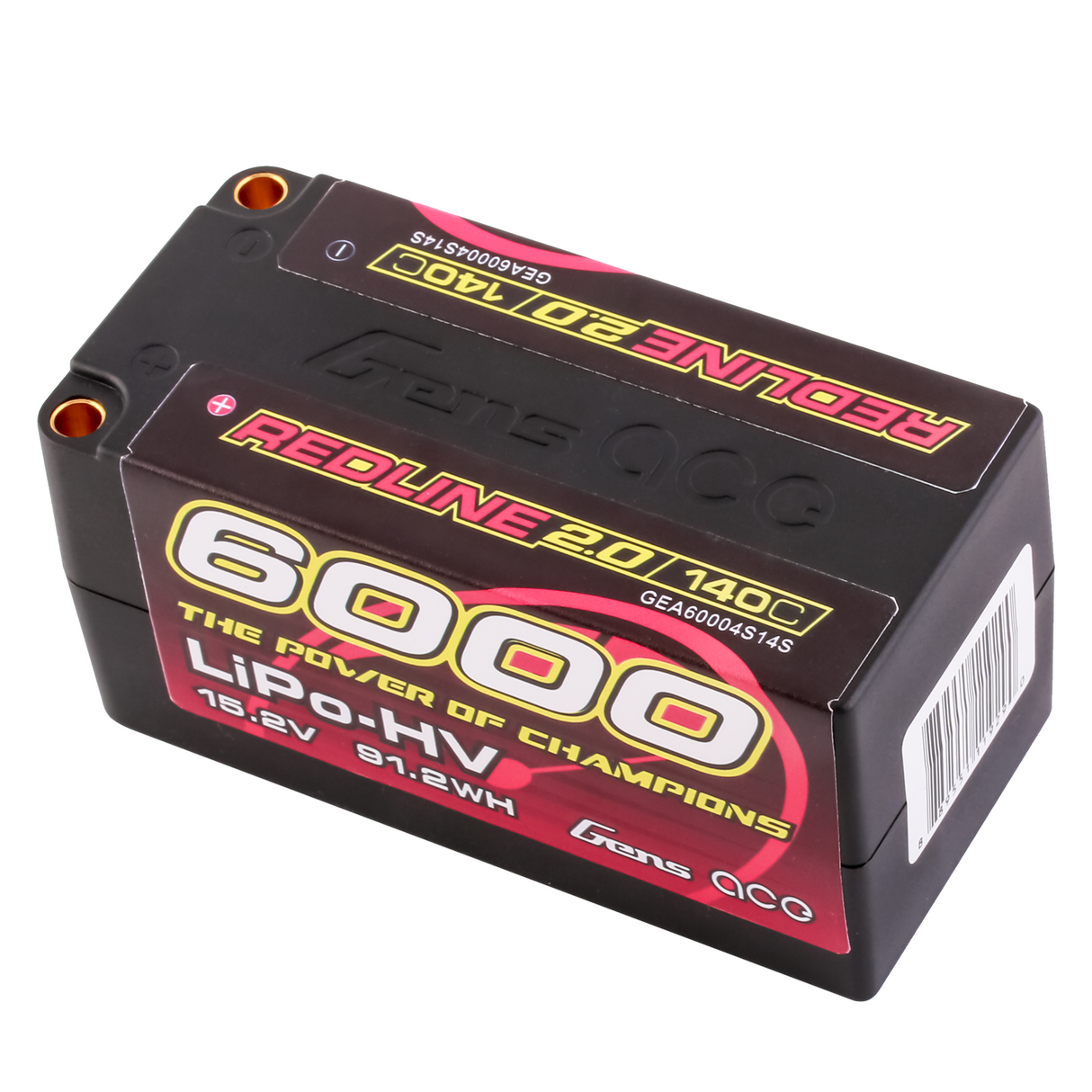 Gens ace Redline 2.0 Serie 6000 mAh 15,2 V 140C 4S2P HardCase HV Lipo-Akkupack mit Hardcase 69#