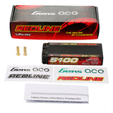 Gens ace Redline 2.0 Series 5100mAh 2S 7.6V 140C HardCase 134# HV Lipo Battery