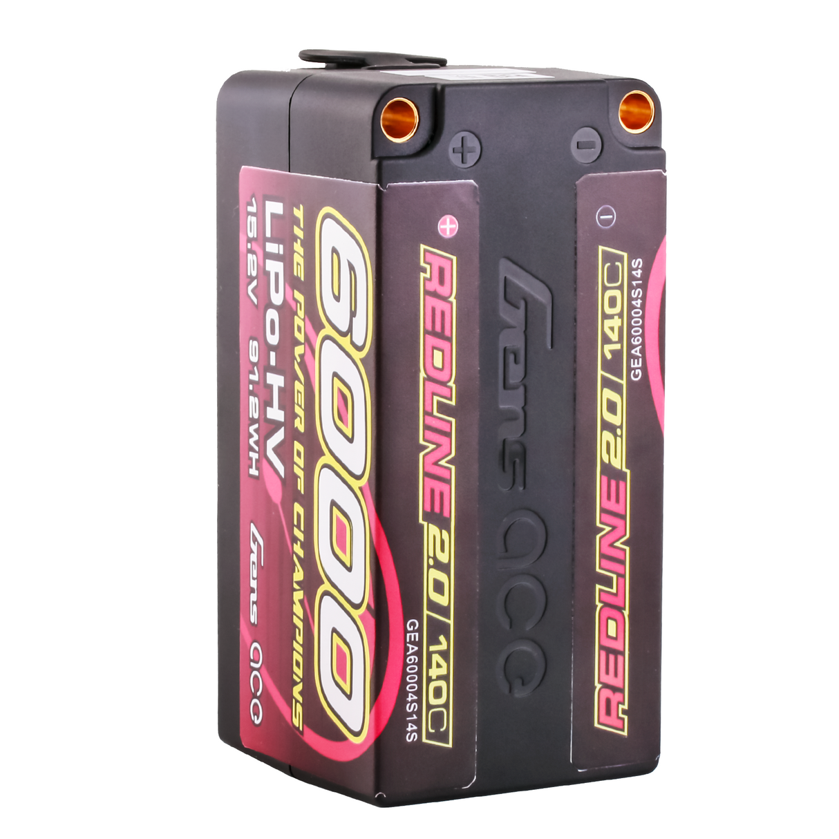 Gens ace Redline 2.0 Series 6000mAh 15.2V 140C 4S2P HardCase HV Lipo Battery Pack with Hardcase 69#