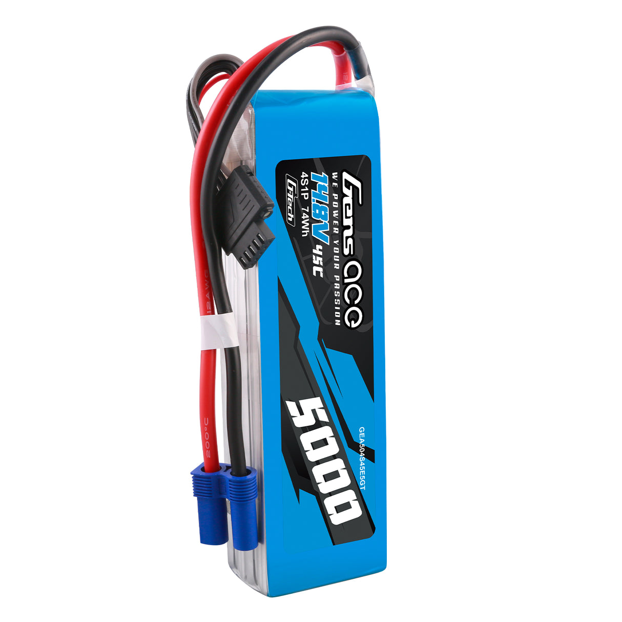 Gens ace G-Tech 5000 mAh 14,8 V 45 C 4S1P Heli Lipo Akku mit EC5 Stecker