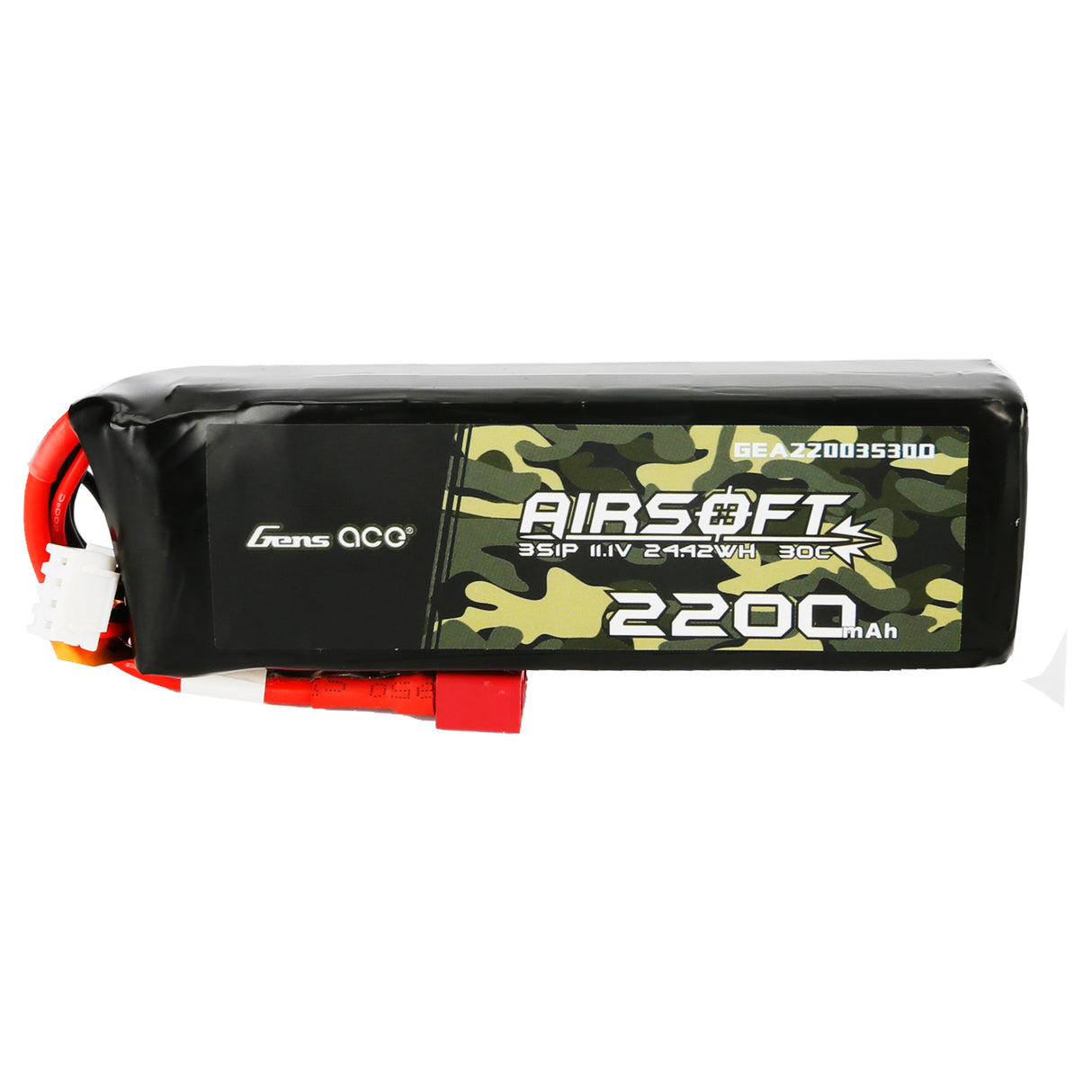 Gens ace 30C 2200 mAh 3S1P 11,1 V Airsoft Gun Lipo Akku mit T-Stecker