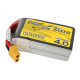 Tattu R-Line Version 4.0 1550 mAh 14,8 V 130C 4S1P Lipo-Akkupack mit XT60-Stecker