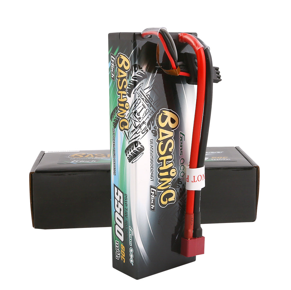 Gens ace G-Tech 5500mAh 7.4V 2S1P 60C car Lipo Battery Pack Hardcase 24# with T Plug Gens ace G-Tech 5500mAh 7.4V 2S1P 60C car Lipo Battery Pack Hardcase 24# with T Plug