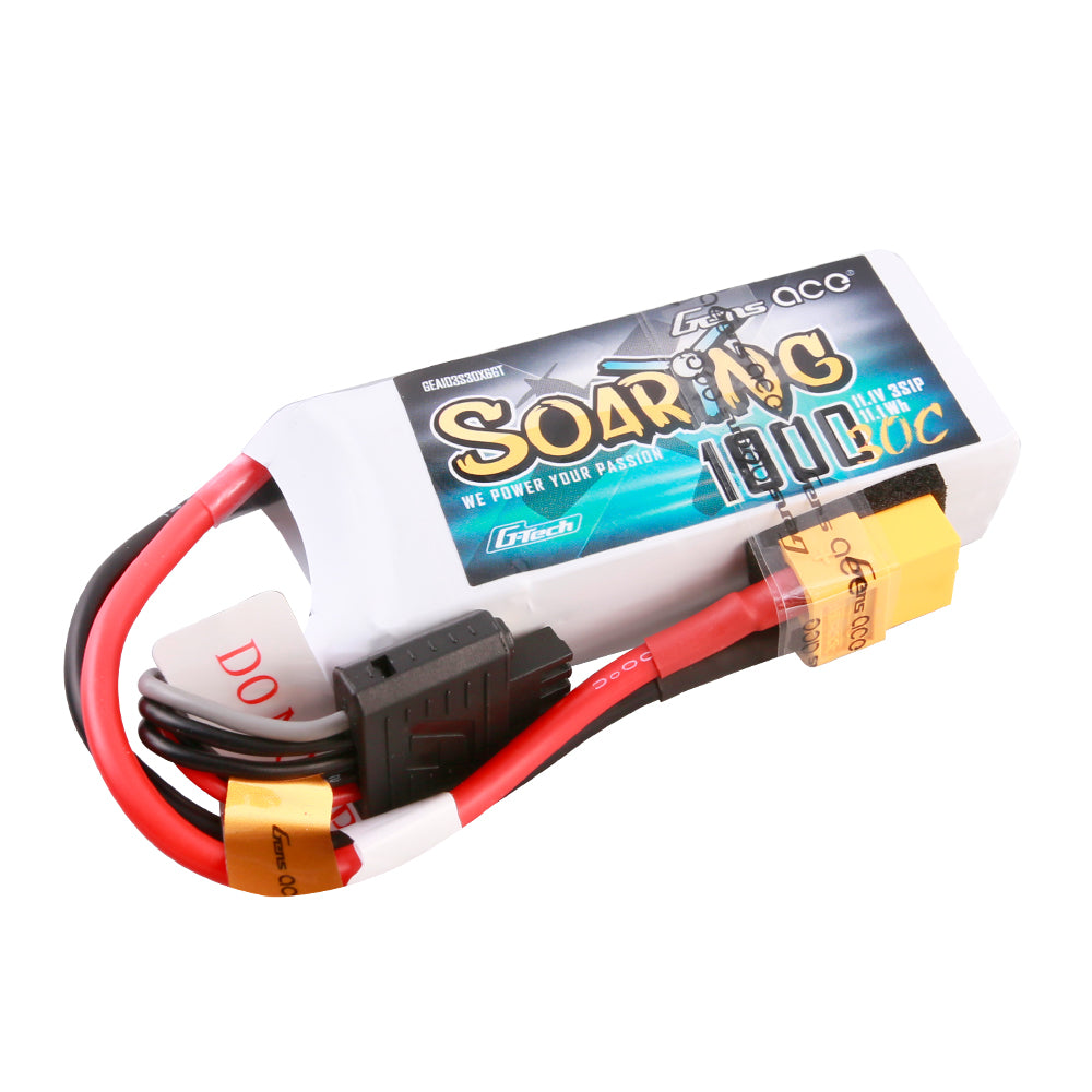 Gens ace G-Tech Soaring 1000 mAh 11,1 V 30C 3S1P Lipo-Akkupack mit XT60-Stecker