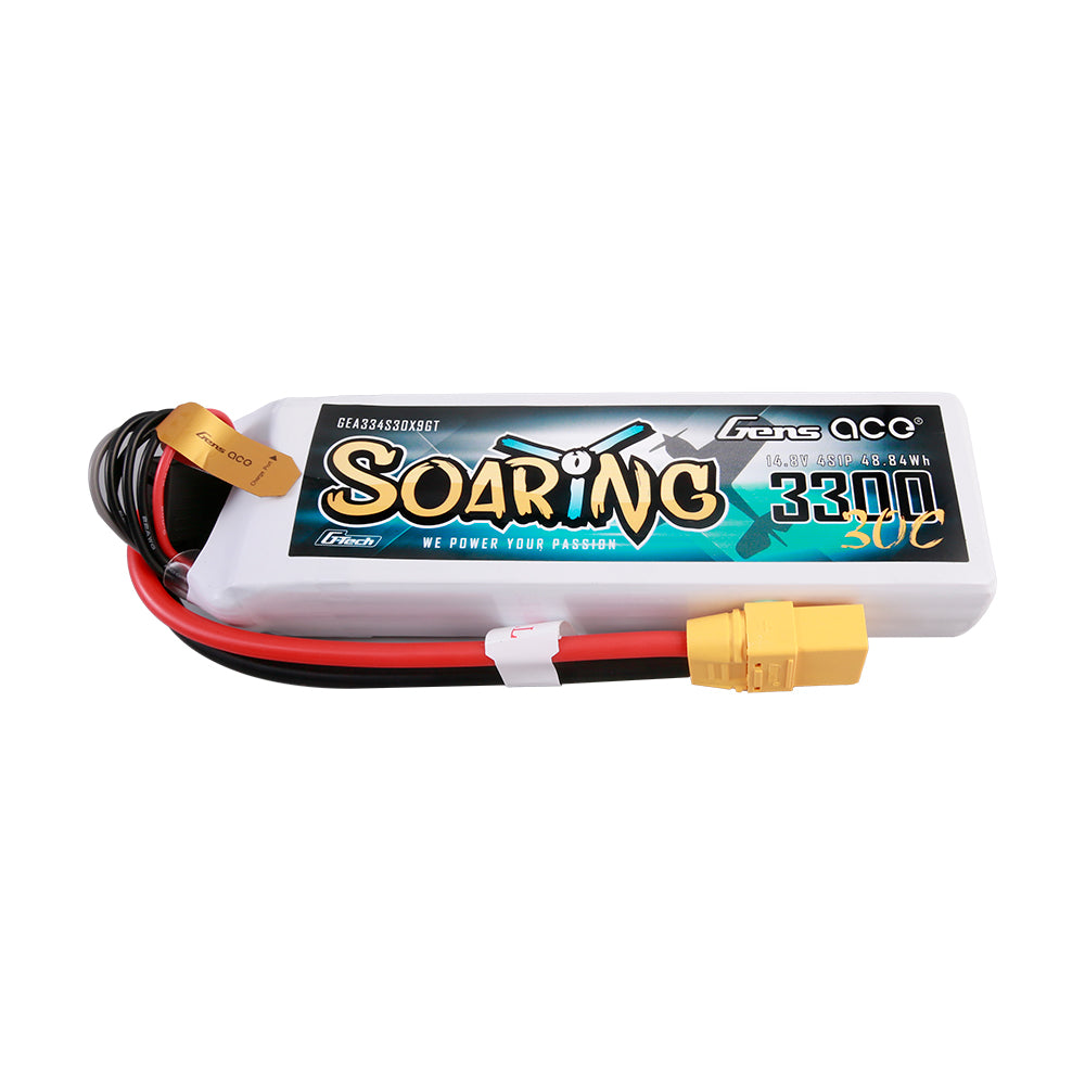 Gens ace G-Tech Soaring 3300 mAh 14,8 V 30C 4S1P Lipo-Akkupack mit XT90-Stecker