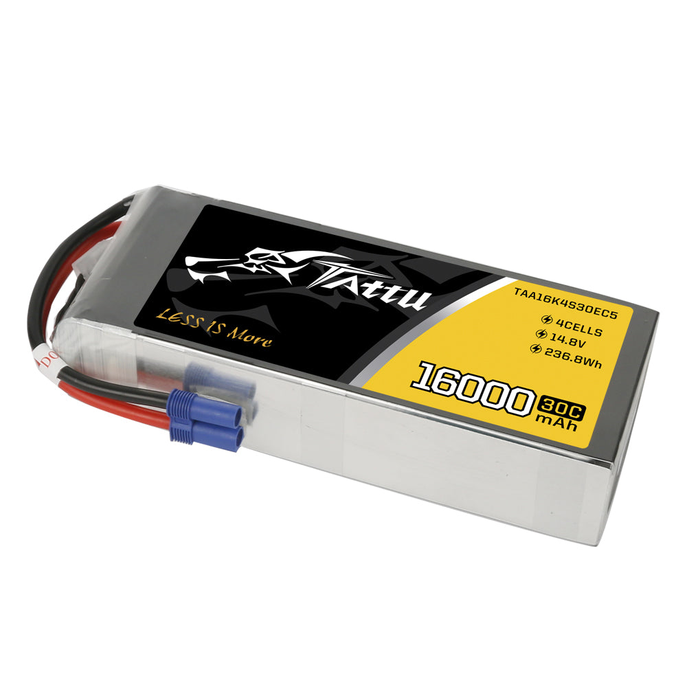 Tattu 16000 mAh 14,8 V 30C 4S1P Lipo-Akkupack mit EC5