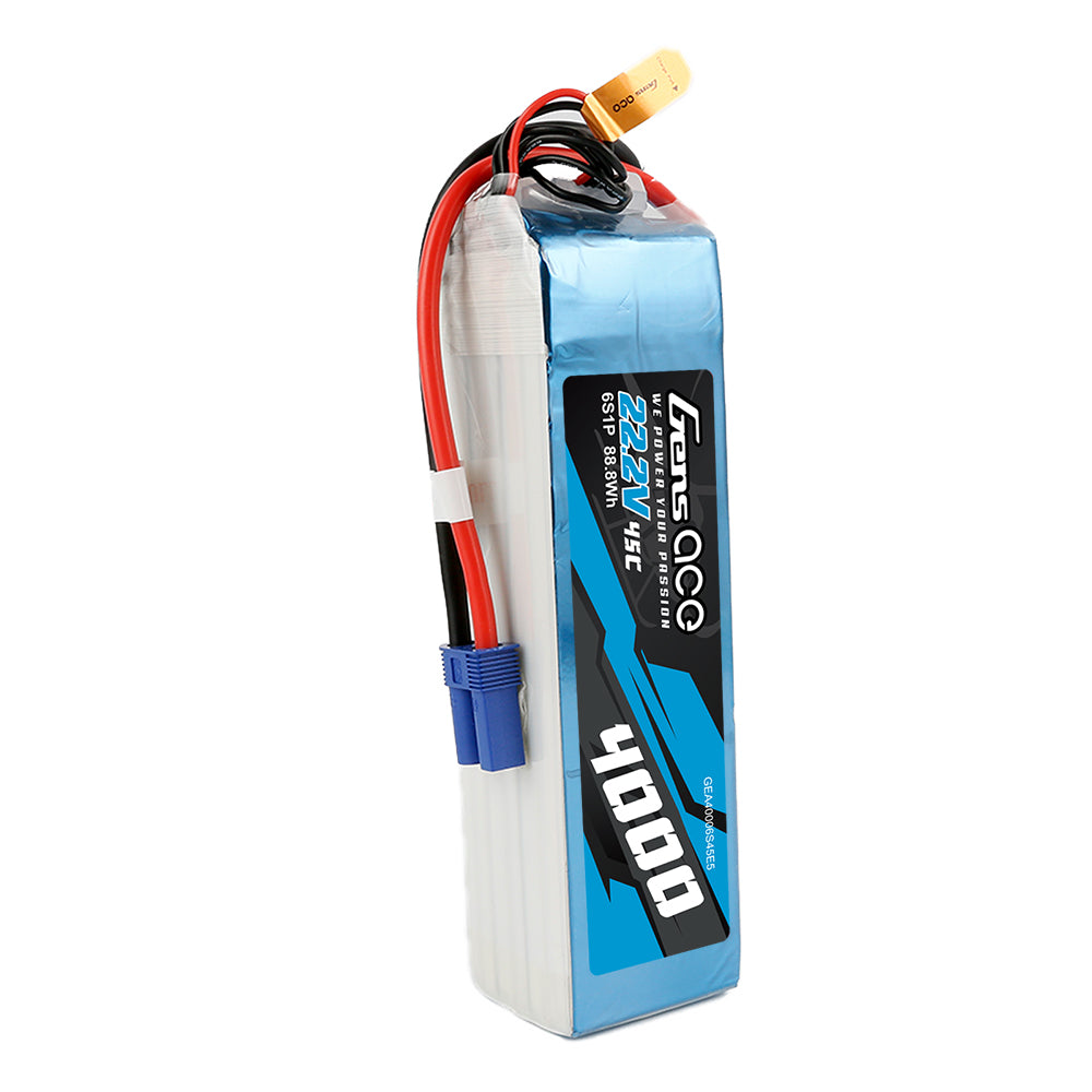 Gens ace 4000mAh 22,2V 45C 6S1P Lipo-Akkupack