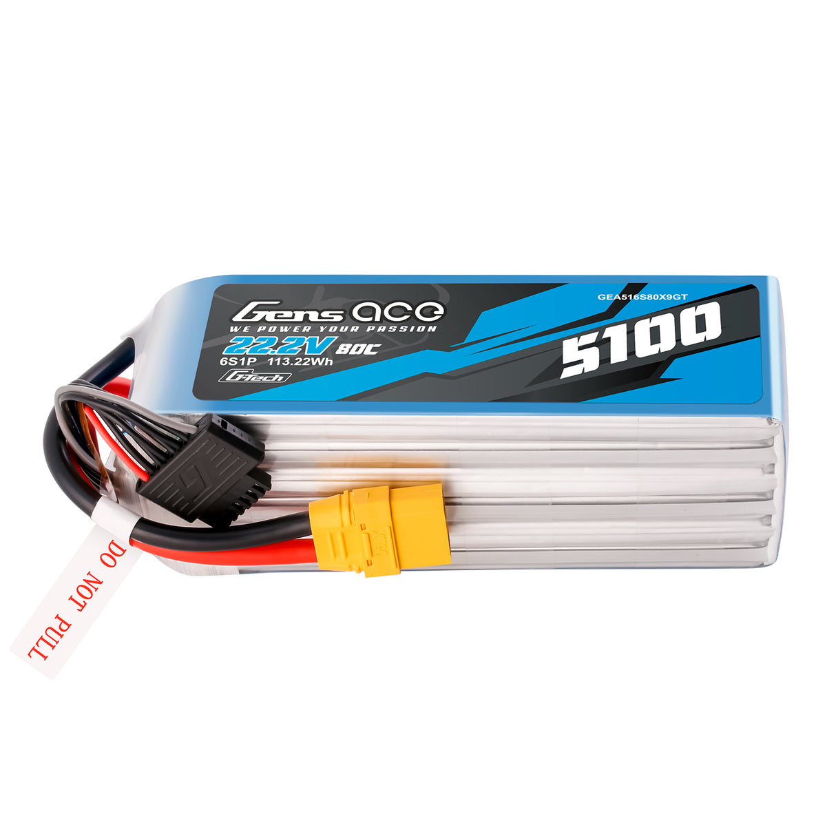 Gens Ace G-Tech 5100 mAh 22,2 V 80 C 6S1P XT90 LIPO-Akku