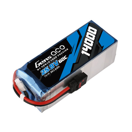 Batterie Gens Ace 14000mAh 25.9V 60C 7S1P avec prise QS8
