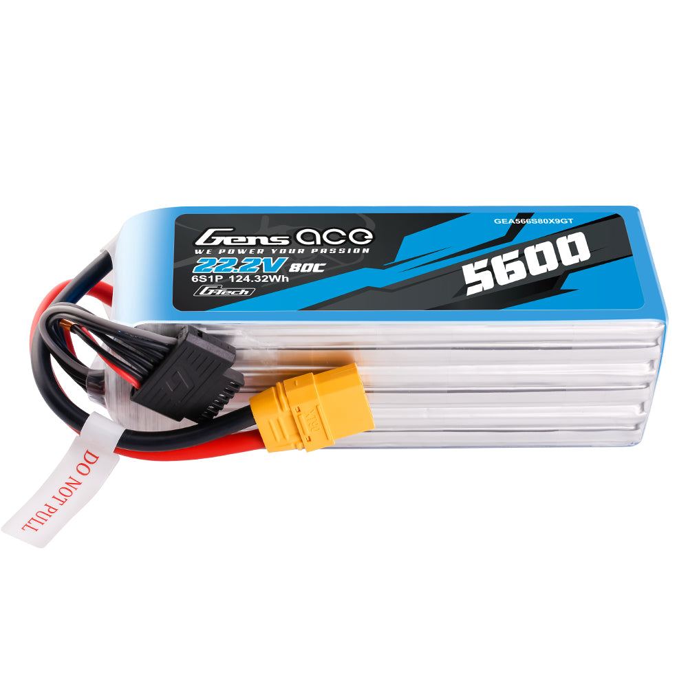 Gens Ace G-Tech 5600 mAh 22,2 V 80 C 6S1P XT90 LIPO-Akku