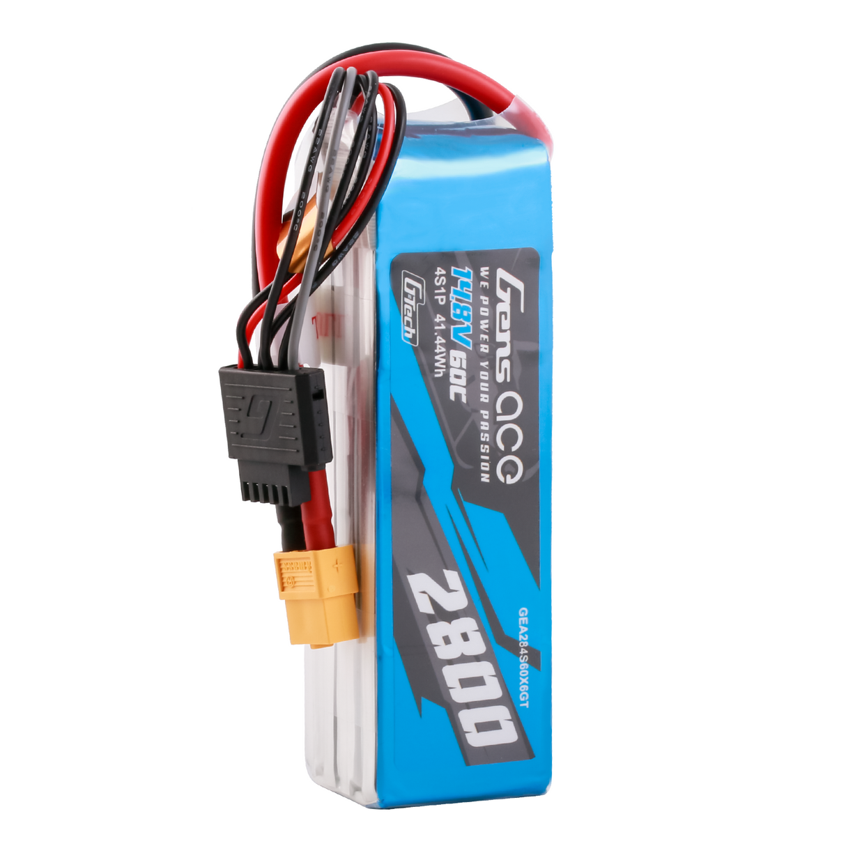 Gens ace G-Tech Soaring 2800mAh 14.8V 60C 4S1P LiPo Battery Pack with XT60 Plug