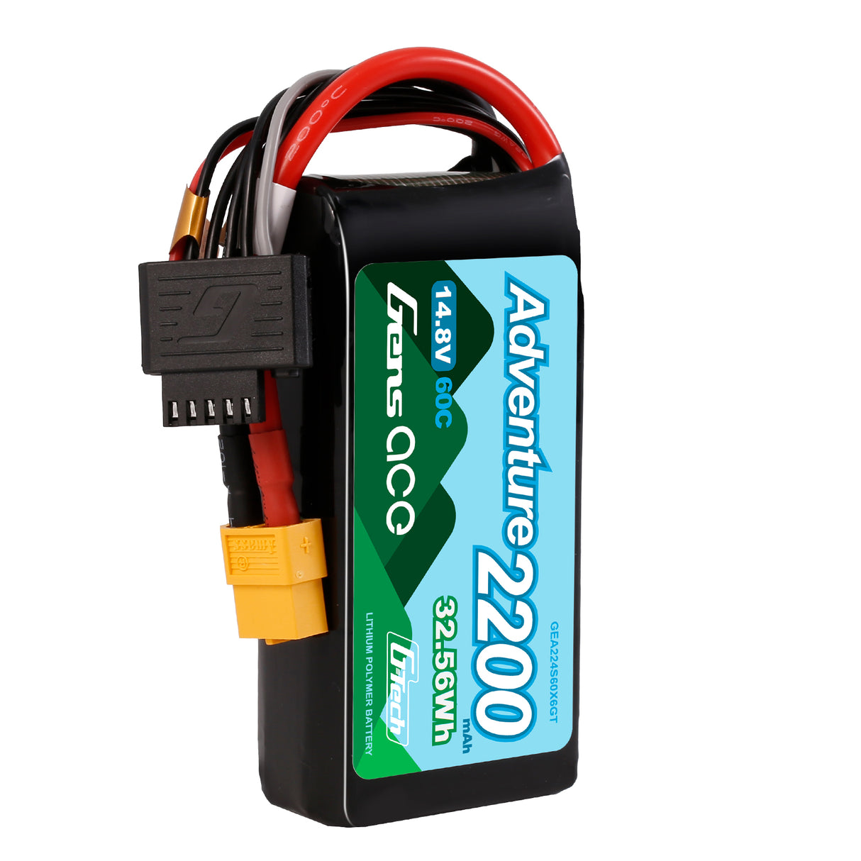 Gens ace G-Tech 2200mAh 4S1P 14.8V 60C Adventure RC car Lipo Battery