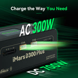 Gens ace iMars D300 Plus Smart Charger | Dual-Channel | G-tech | EB Black