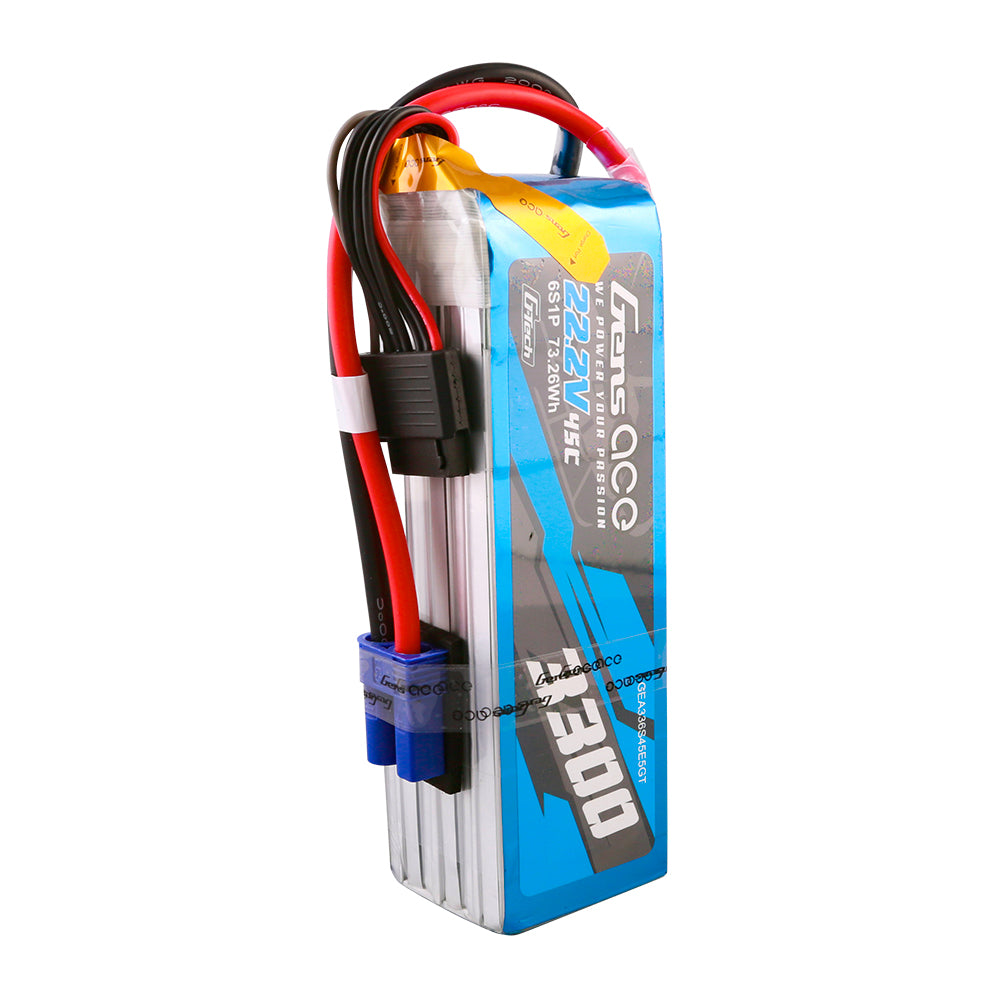 Gens ace G-Tech 3300 mAh 22,2 V 45 C 6S1P Lipo-Akkupack mit EC5-Stecker