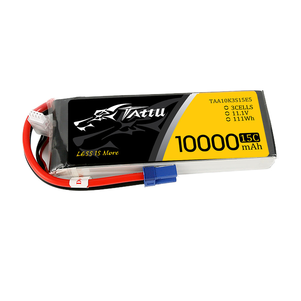 Tattu 10000 mAh 11,1 V 15C 3S Lipo-Akkupack