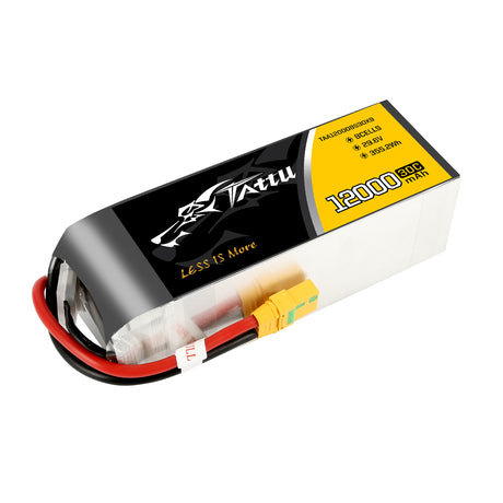 Tattu 12000mAh 29.6V 8S1P 30C 355.2Wh LiPo Battery with XT90-S