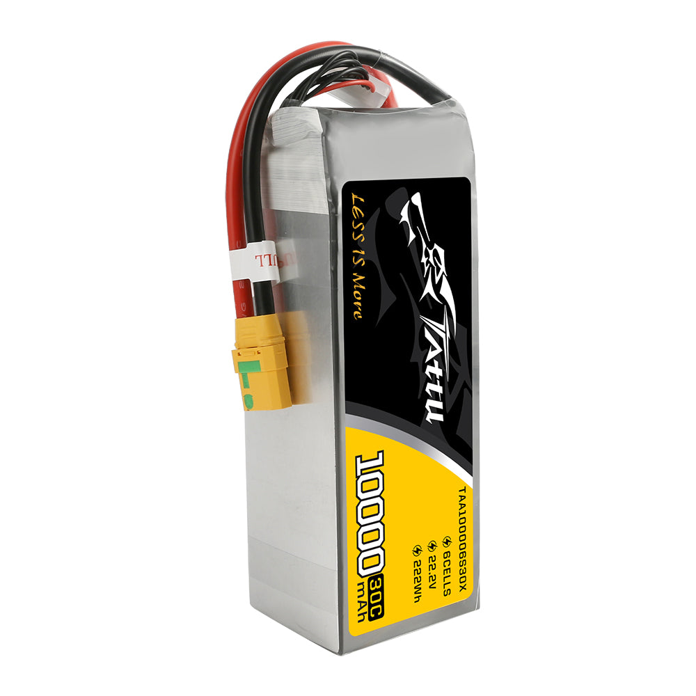 Tattu 10000 MAH 22,2 V 30C 6S1P Lipo-Akkupack mit XT90-Zündkerze