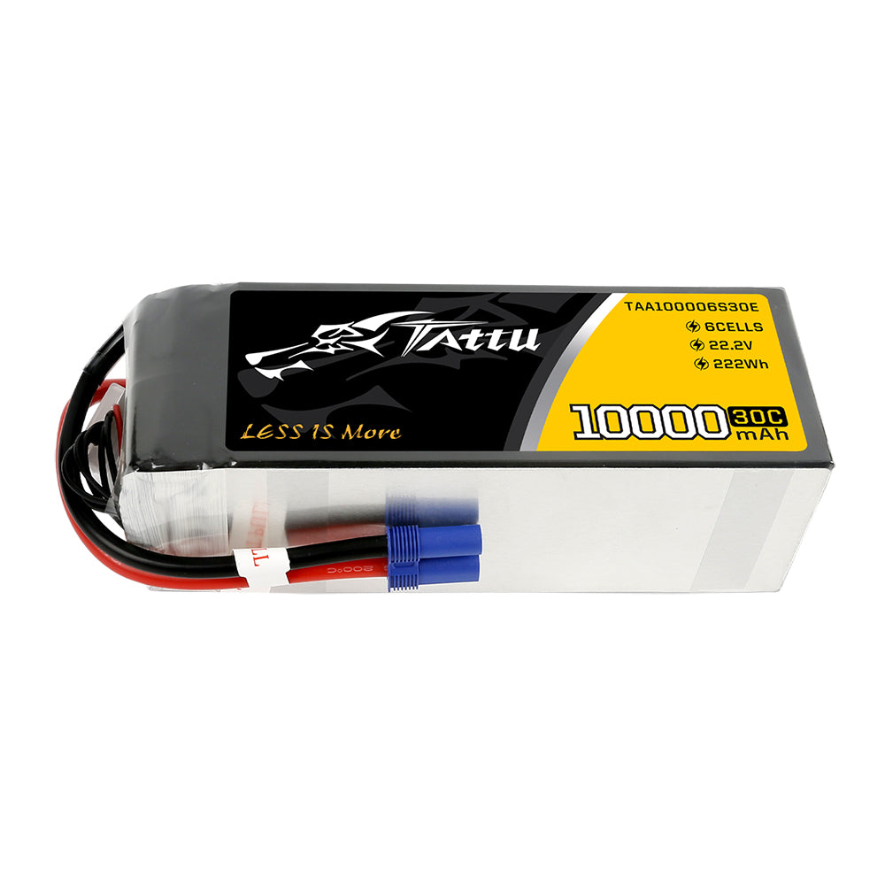 Tattu 10000MAH 22,2V 30C 6S1P Lipo-Akkupack mit EC5-Stecker