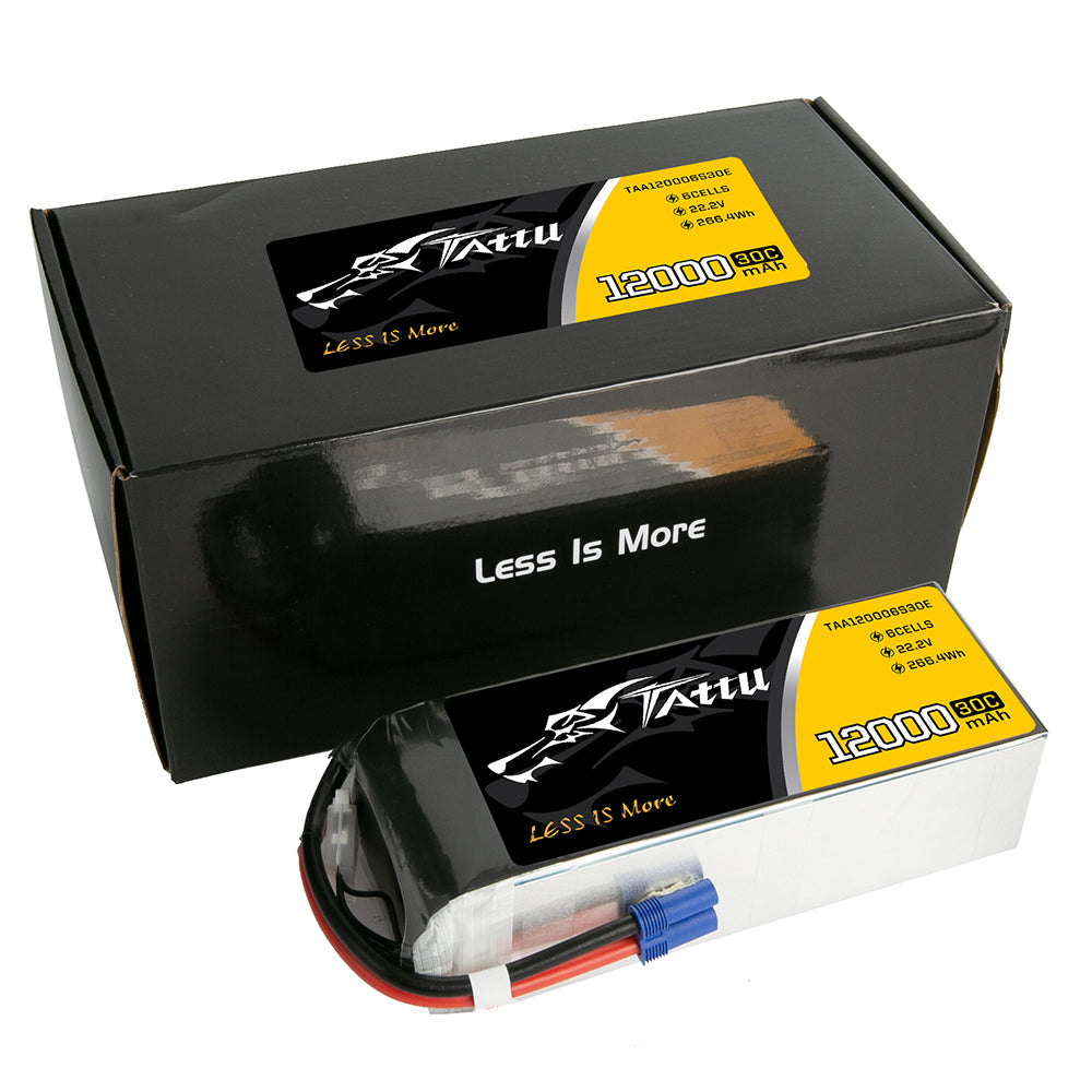 Tattu 12000 mAh 22,2 V 30C 6S1P UAV Lipo-Akkupack mit EC5-Stecker