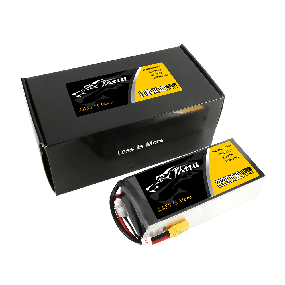 Tattu 22000mAh 22,2V 30C 6S1P Lipo Akkupack mit XT90-S Stecker