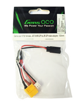 Gens ace XT60 female, JST-XHR-2P to JR-3P male adapter, 100mm