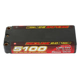 Gens ace Redline 2.0 Series 5100mAh 2S 7.6V 140C HardCase 134# HV Lipo Battery