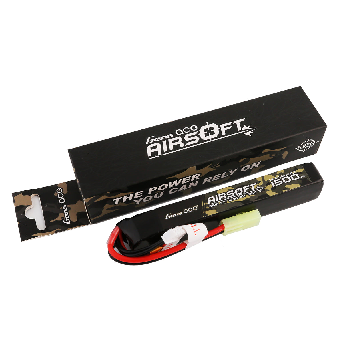 Gens ace 25C 1500 mAh 3S1P 11,1 V Airsoft Gun Lipo Akku mit Mini-Tamiya-Stecker