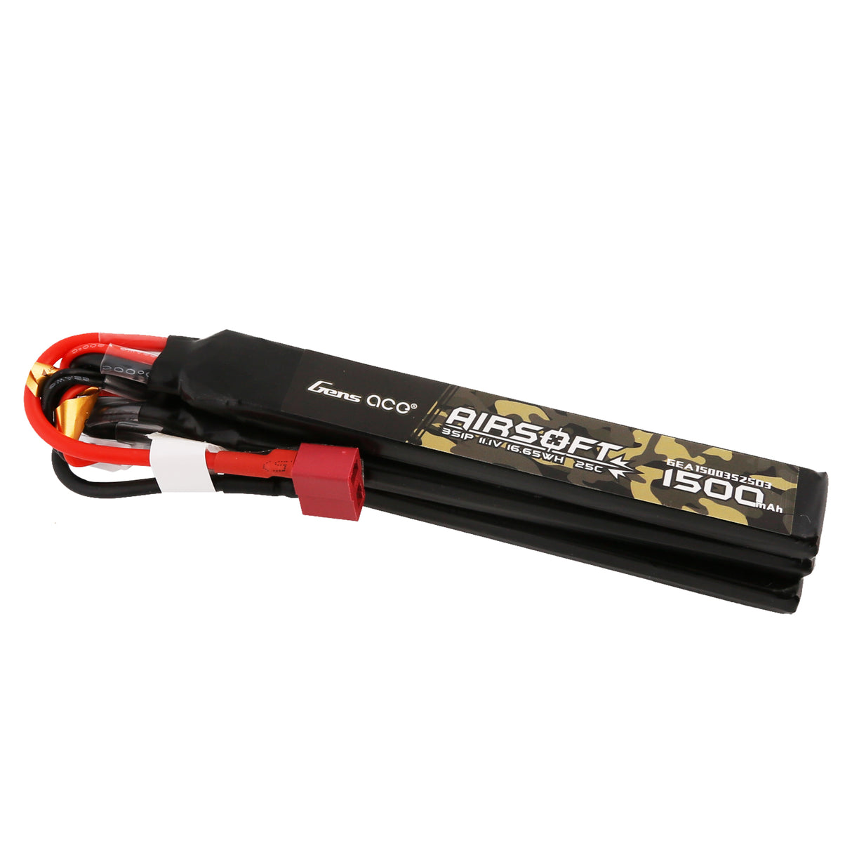 Gens ace 25C 1500 mAh 3S1P 11,1 V Nunchuck 3X Airsoft Gun Lipo Akku mit T-Stecker