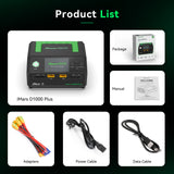 Gens ace iMars D1000 Plus Smart Charger | Dual Channel | AC 1000W | UK version