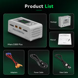 Gens ace iMars D300 Plus Smart Charger | Dual-Channel | G-tech | EW White